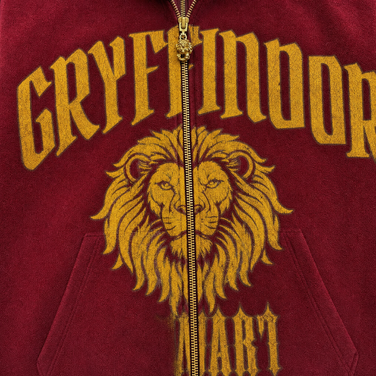 Gryffindor chest print close-up