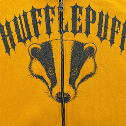Hufflepuff chest print close-up